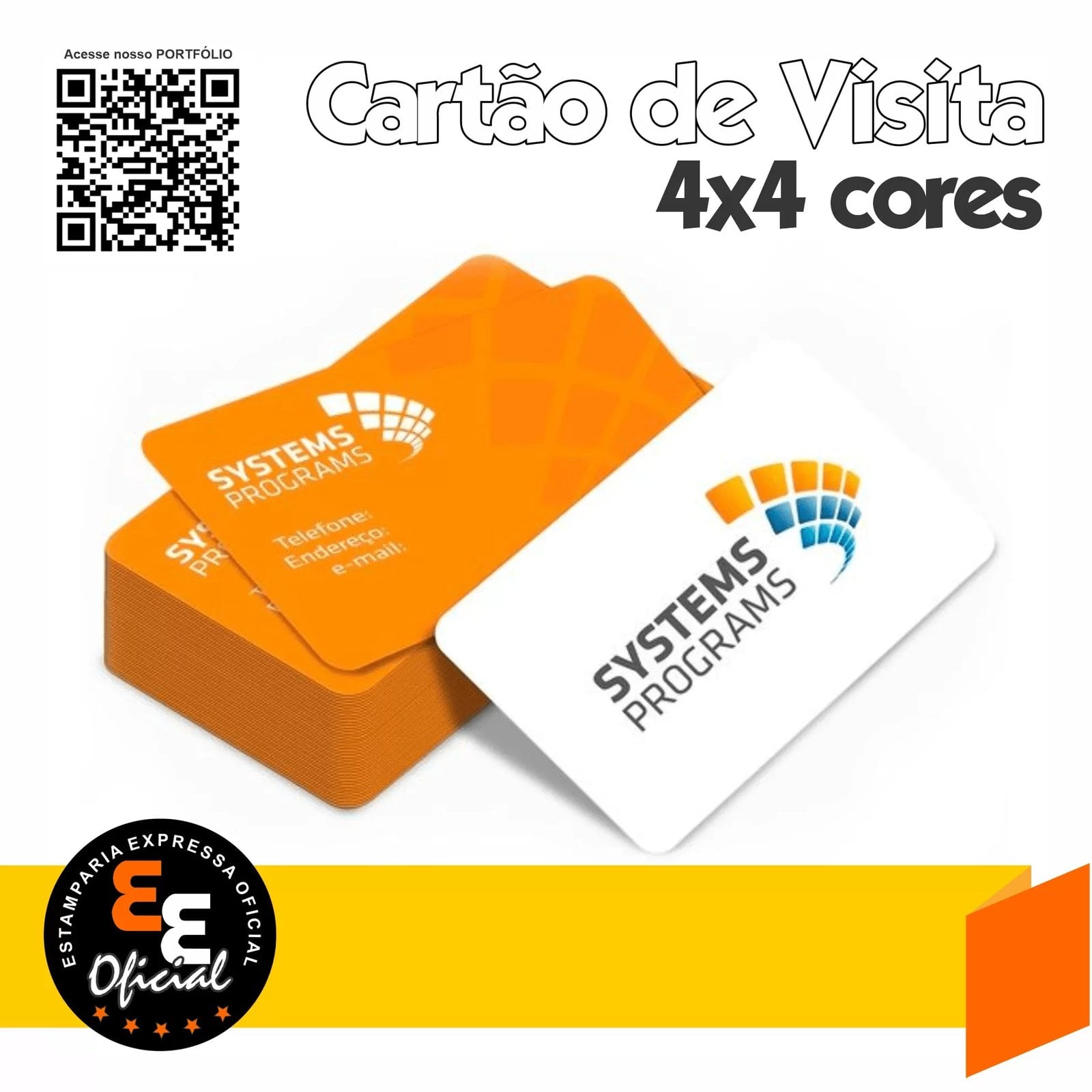 Cartão de Visita 4x4 Cores